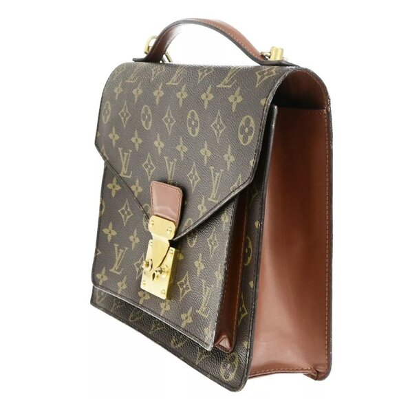LOUIS VUITTON Monceau 28 2Way Shoulder Hand Bag Monogram Leather - Picture 15 of 16